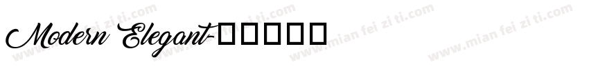 Modern Elegant字体转换